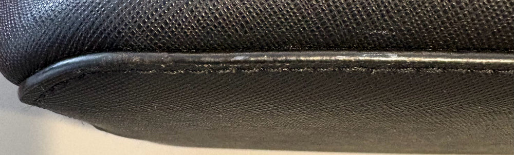 
                      
                        Michael Kors Jet Set Black Saffiano Leather Large Tote with Clip Closure
                      
                    