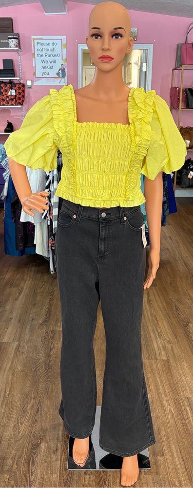 NWT  Levi Strauss & Co. High-Rise Flare Black Jeans Size 12/W31