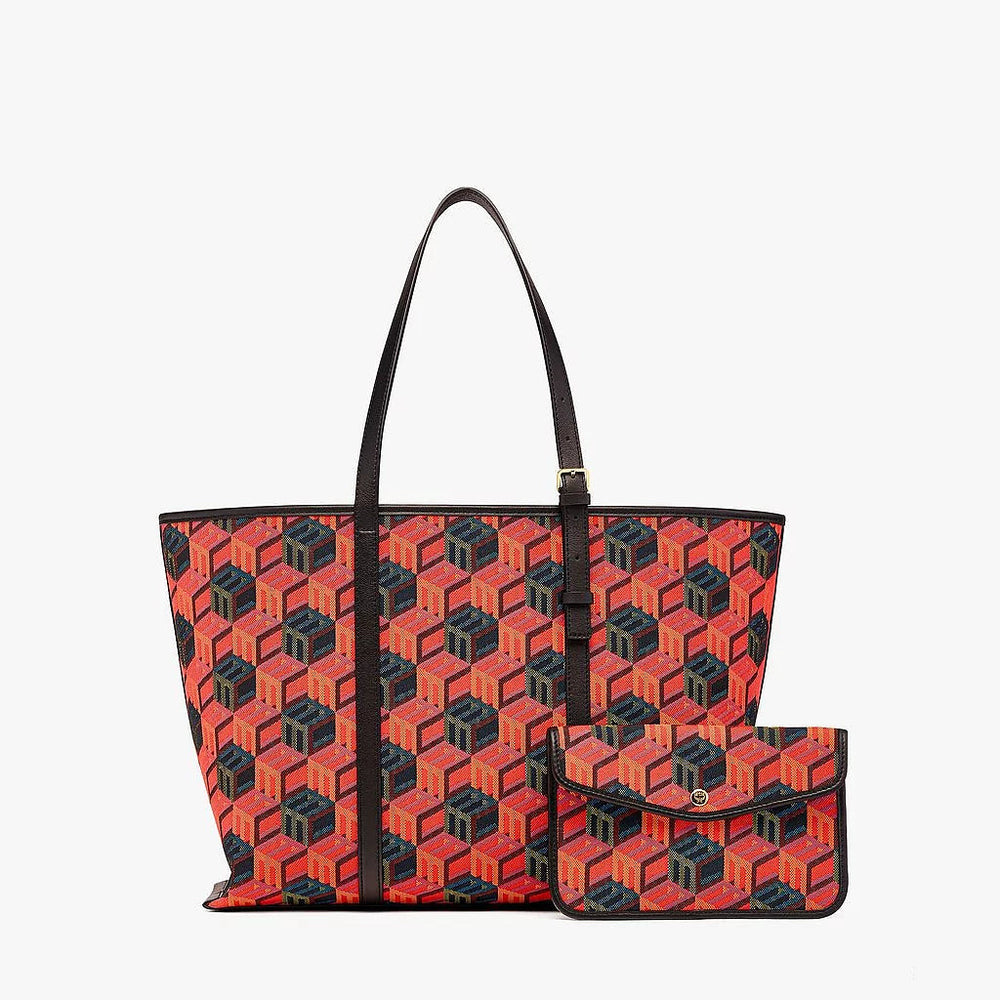 MCM Shopper in Cubic Monogram Jacquard