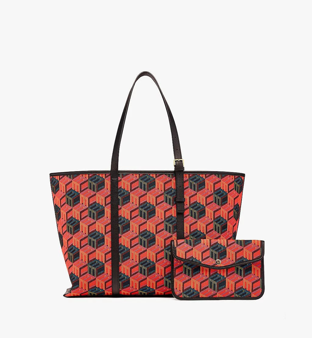 MCM Shopper in Cubic Monogram Jacquard