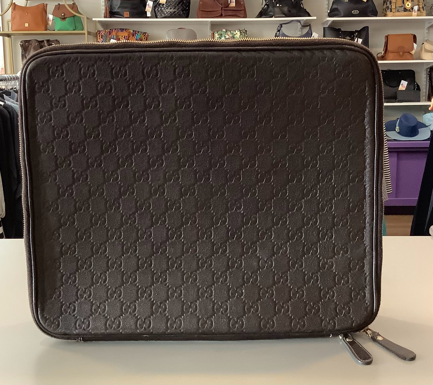 Gucci Guccissima Laptop Zip Around Case