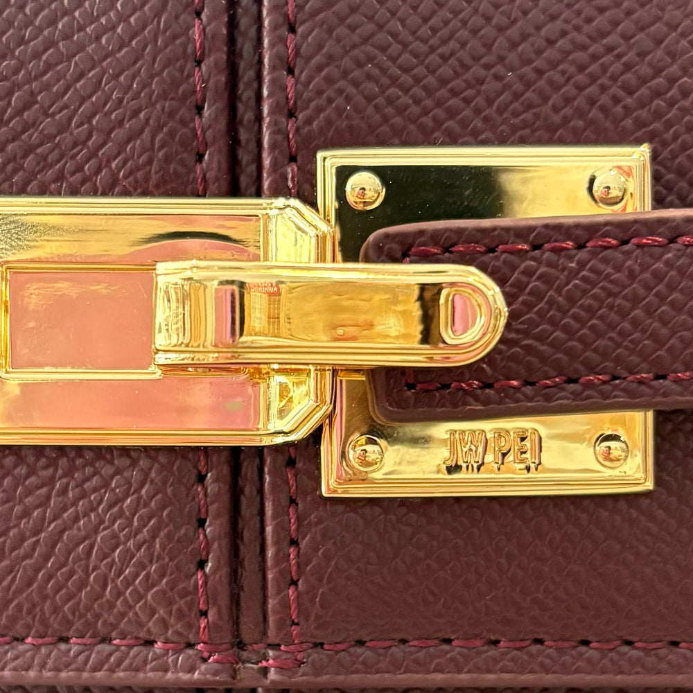 
                      
                        JW PEI Elise Large Top Handle Bag in Claret
                      
                    