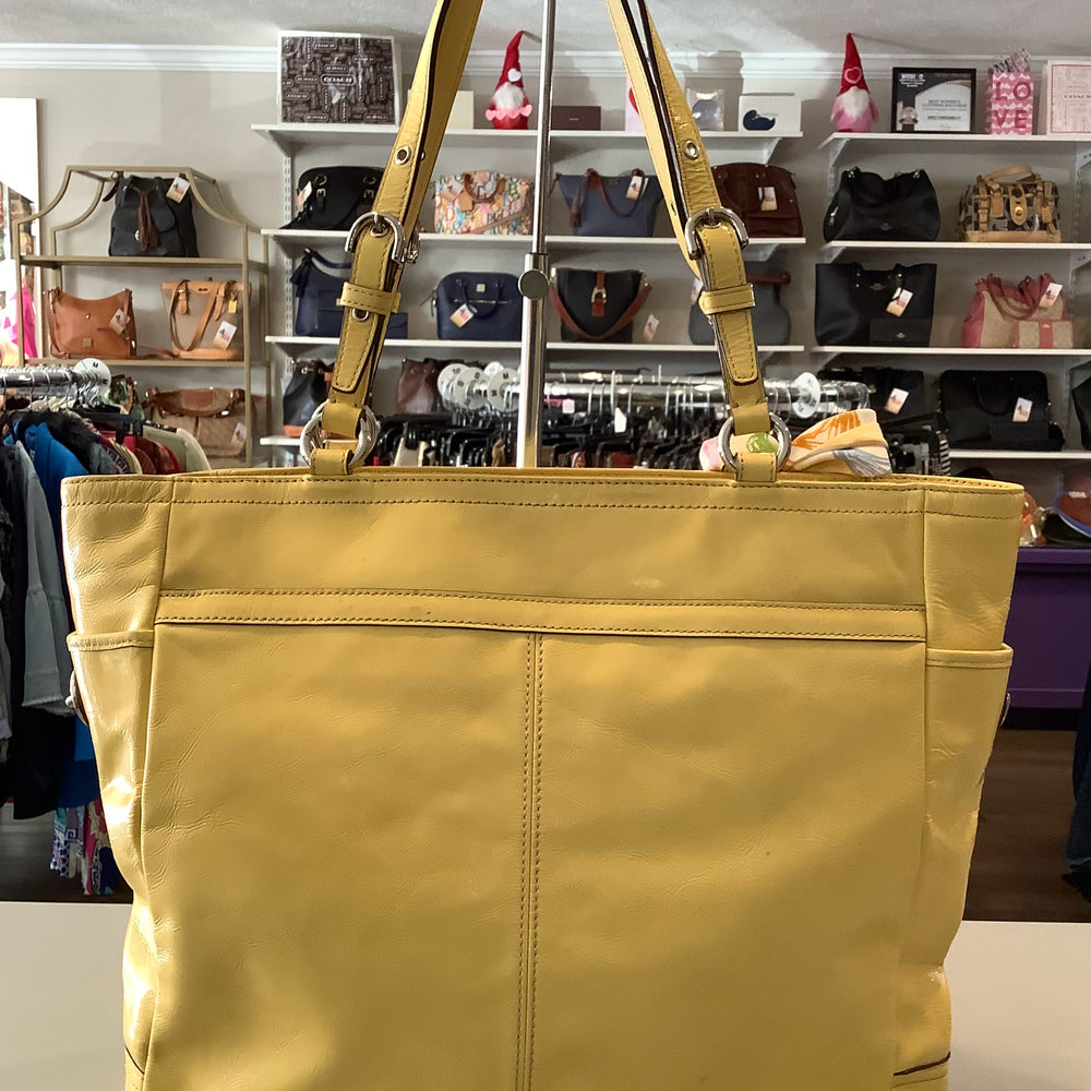 Coach East West Patent Leather Gallery Shoulder Bag
