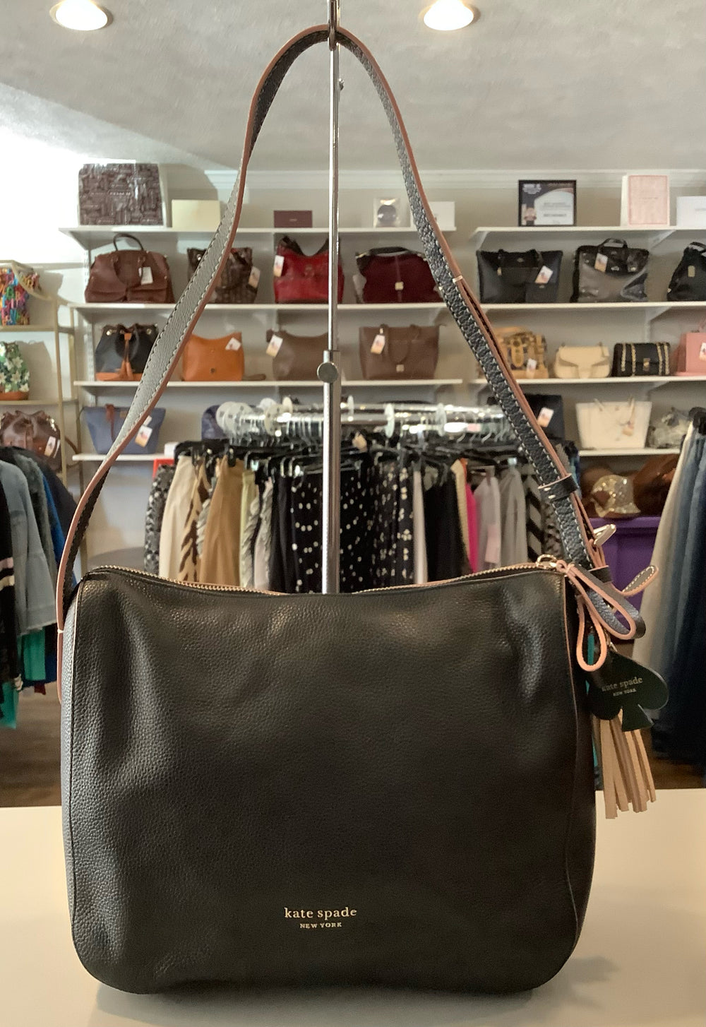 Kate Spade Anyday Medium Black Pebble Leather Shoulder Bag