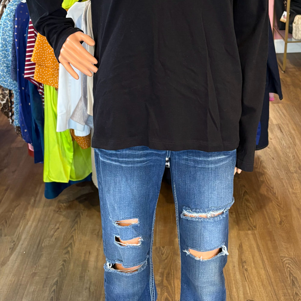 Michael Kors Monogram Black & White Long Sleeve Shirt Size:M
