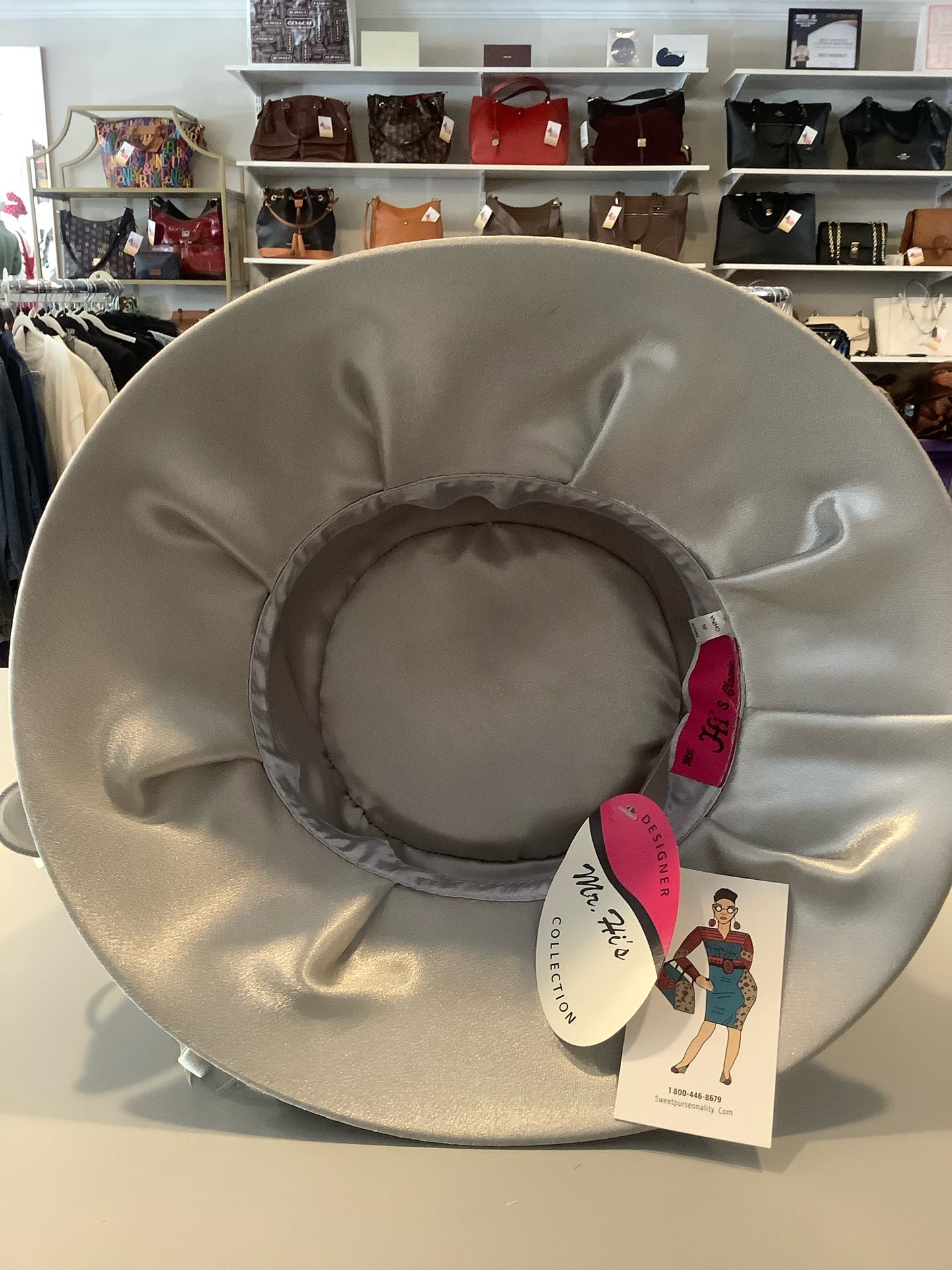 NWT Mr. Hi's Classic Grey/Silver Church Hat