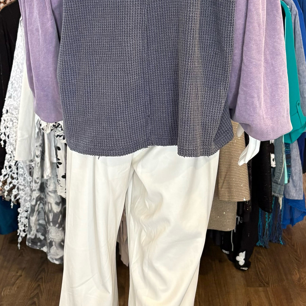 
                      
                        Pol Embelleshed Decal Purple Oversized Sweater Top Size:M
                      
                    