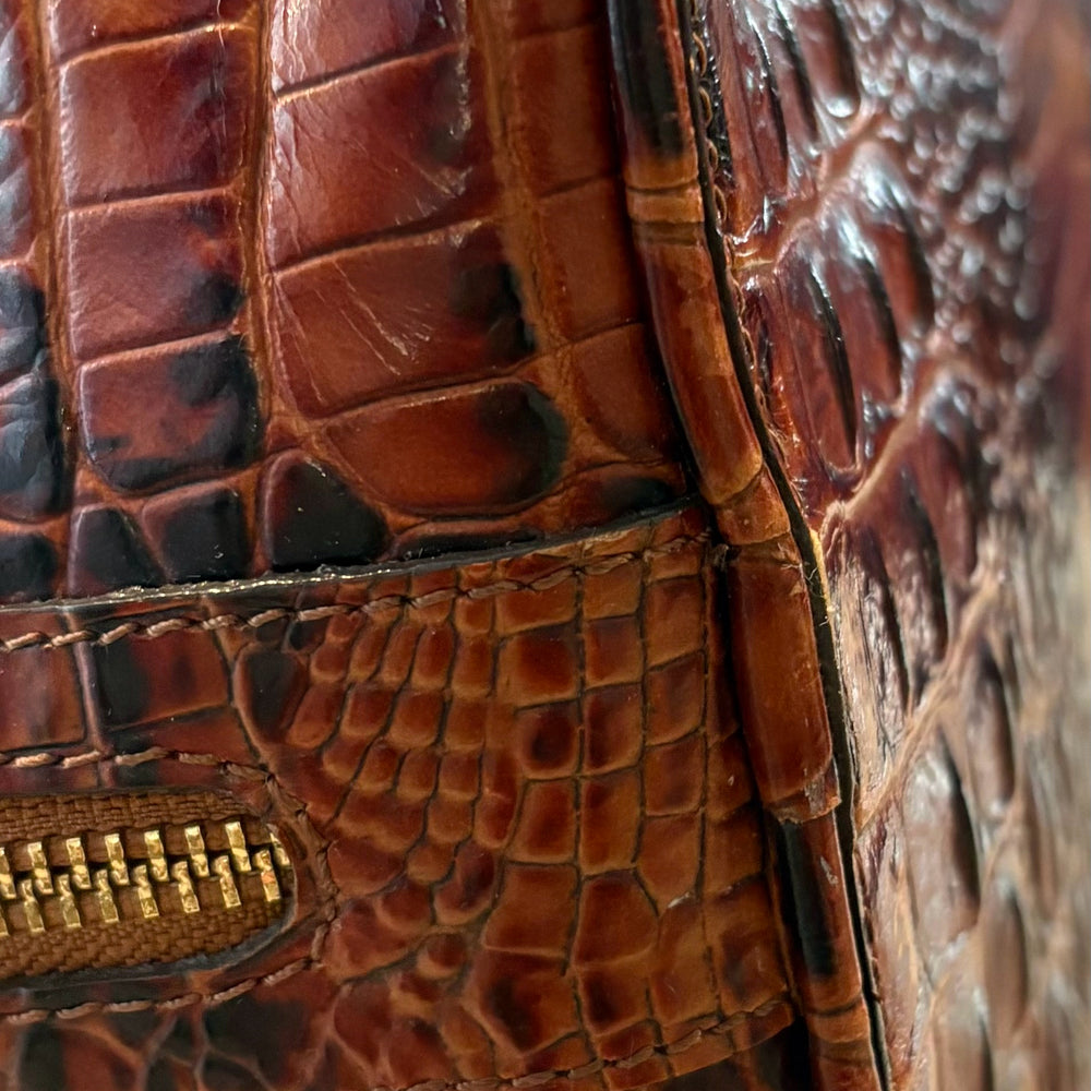 
                      
                        RARE Brahmin Trina Drawstring Embossed Handbag in Pecan Melbourne
                      
                    