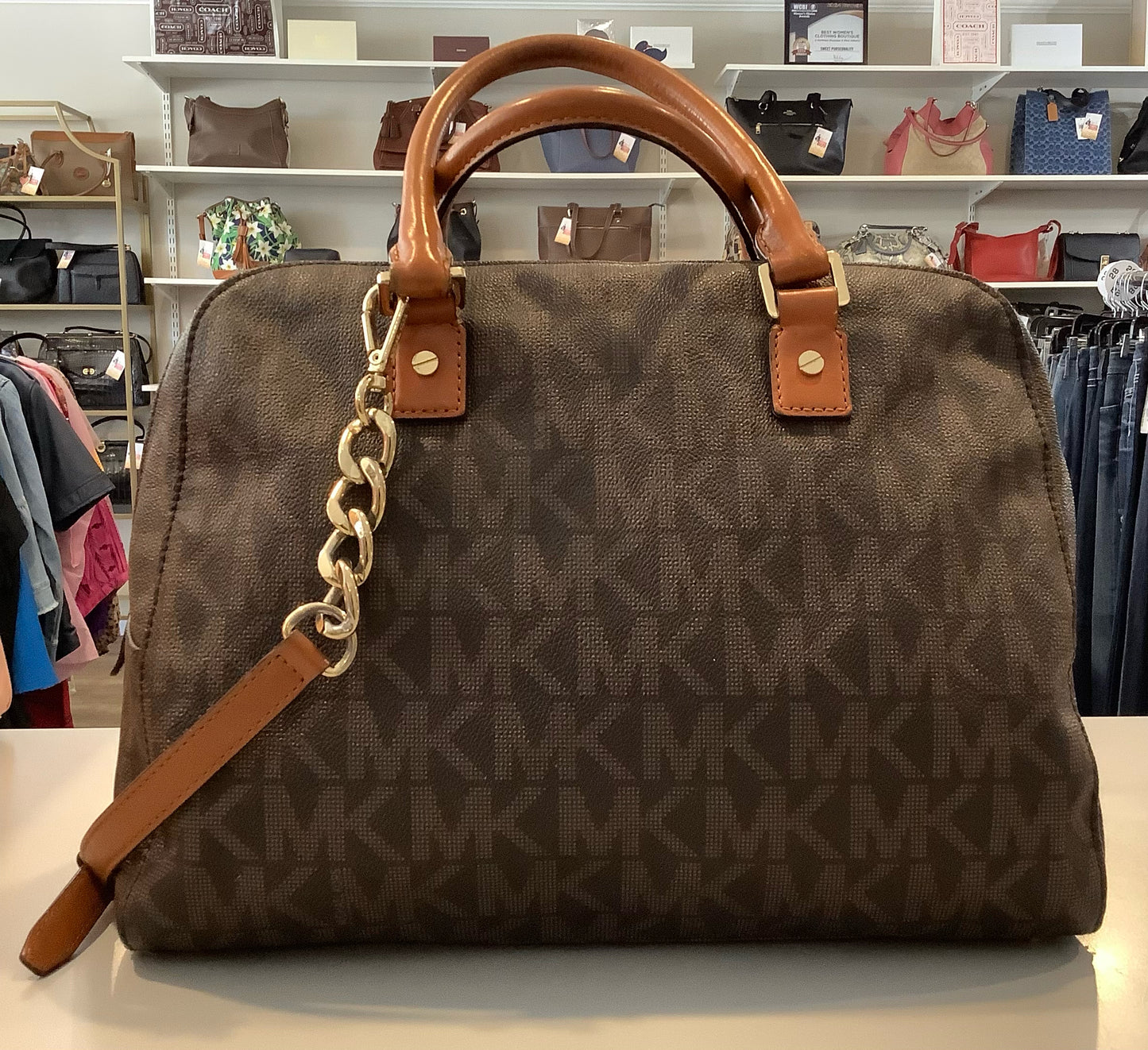 Michael Kors Jet Set Large Travel Satchel Bag