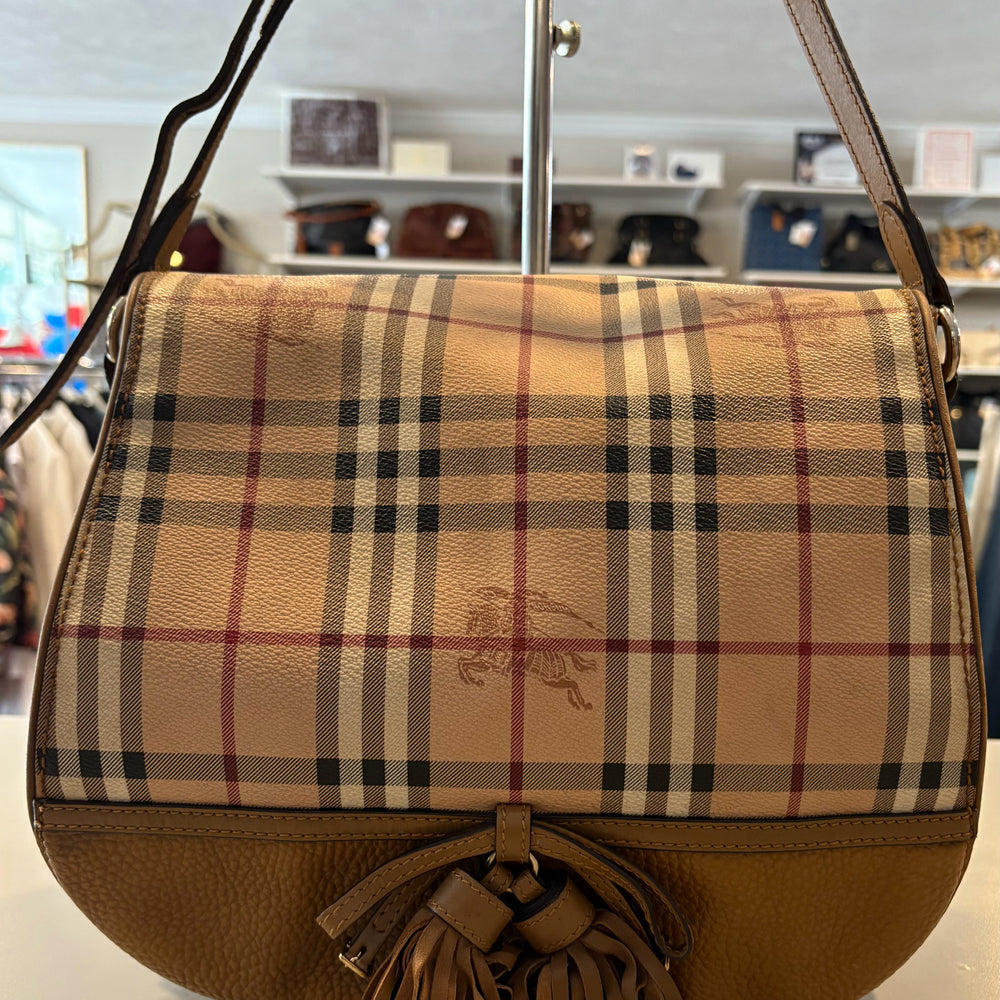 
                      
                        Burberry Haymarket Check Maydown Medium Hobo bag
                      
                    