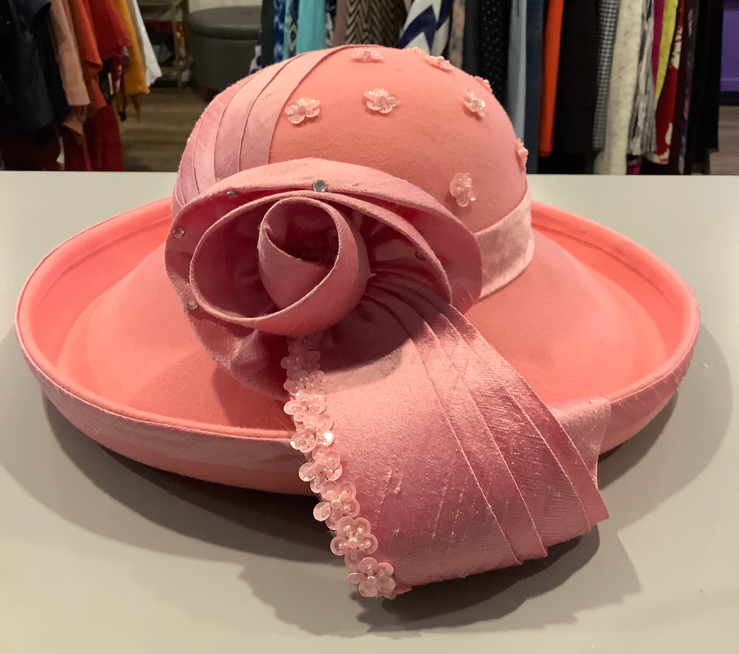 NWT Mr.  Hi's Classic Pink Church Hat