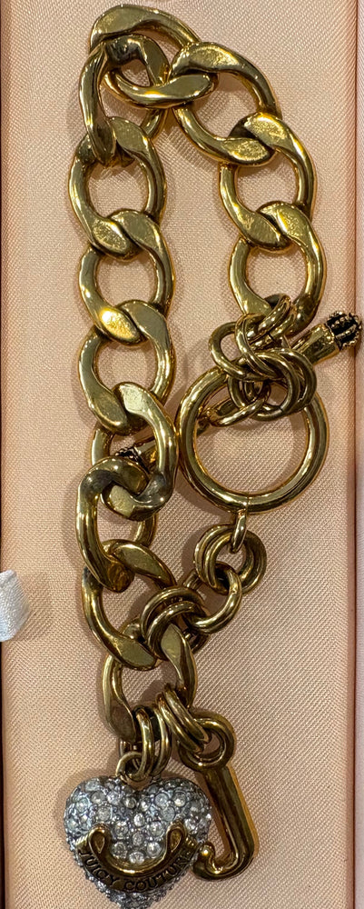 
                      
                        RARE Vintage Juicy Couture B-Gold Pave Starter Bracelet
                      
                    