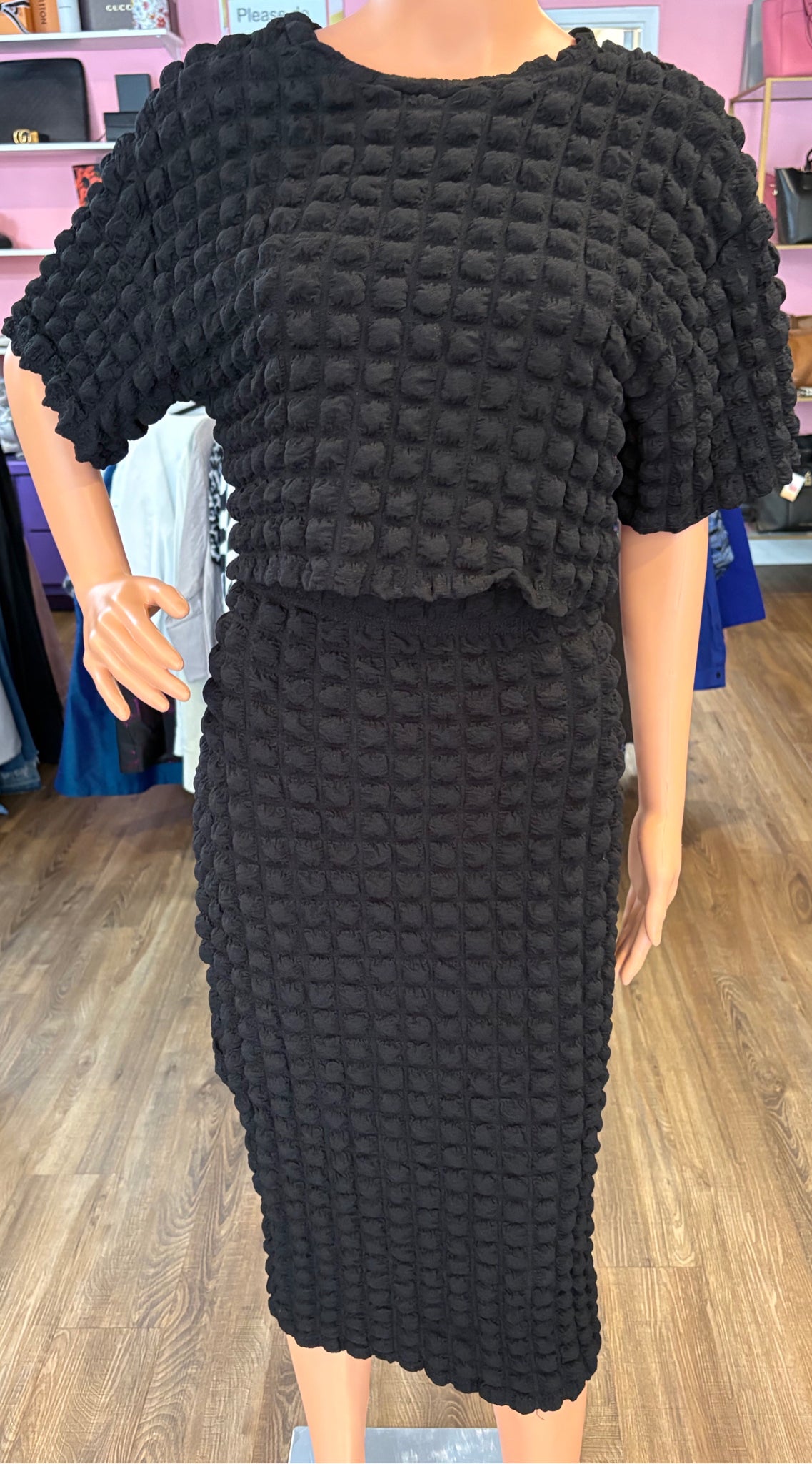Fashion Nova Bubble Textured 2 Piece Skirt Set Size 1X