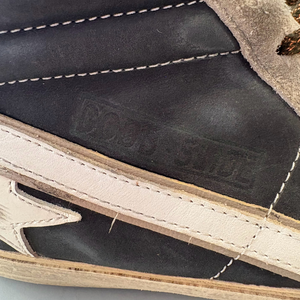 
                      
                        Golden Goose Slide High-Top with White Star Suede & Leather Sneakers Size:39
                      
                    