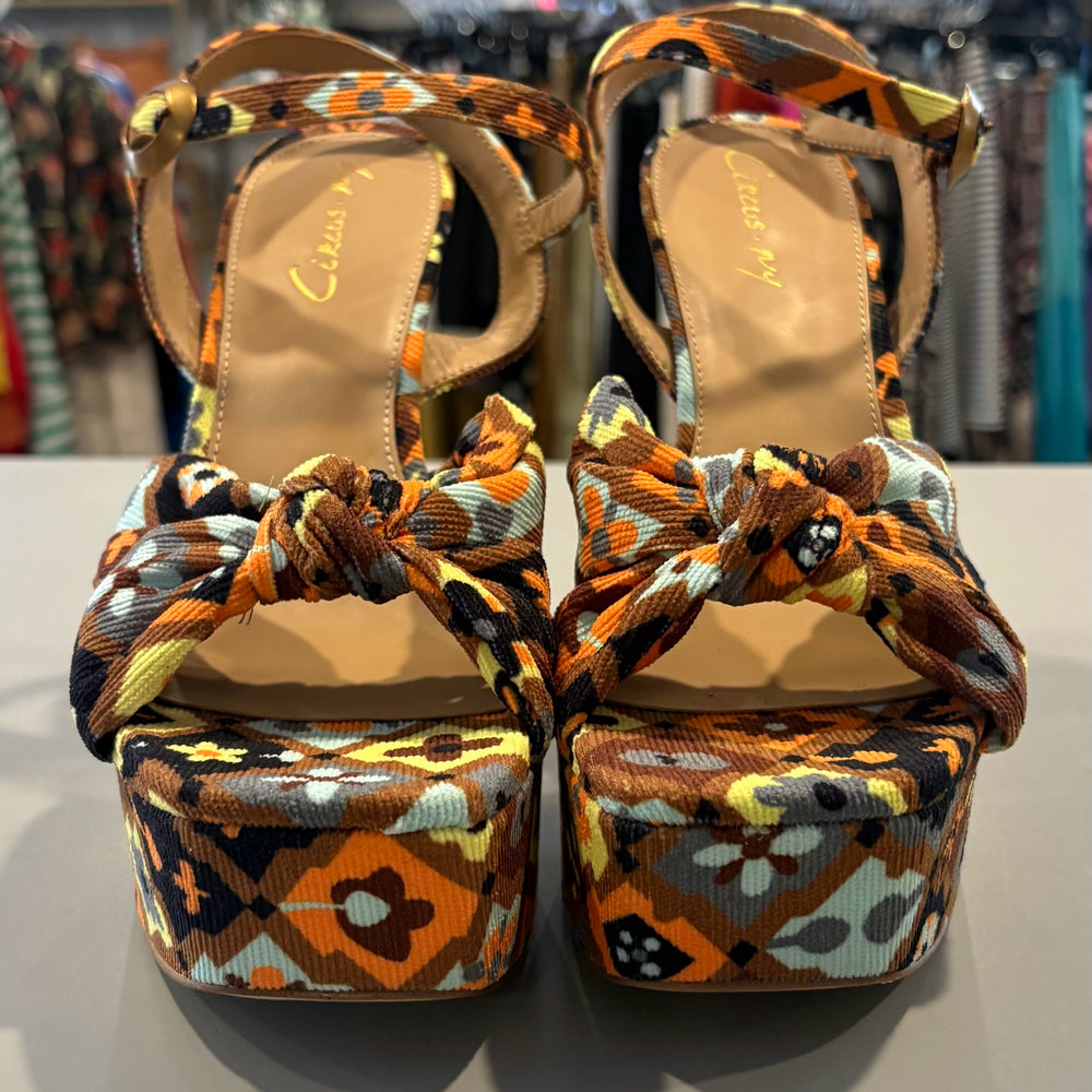 NWB Circus NY by Sam Edelman Audrea Bourbon Disco Platform Heels Size:8M