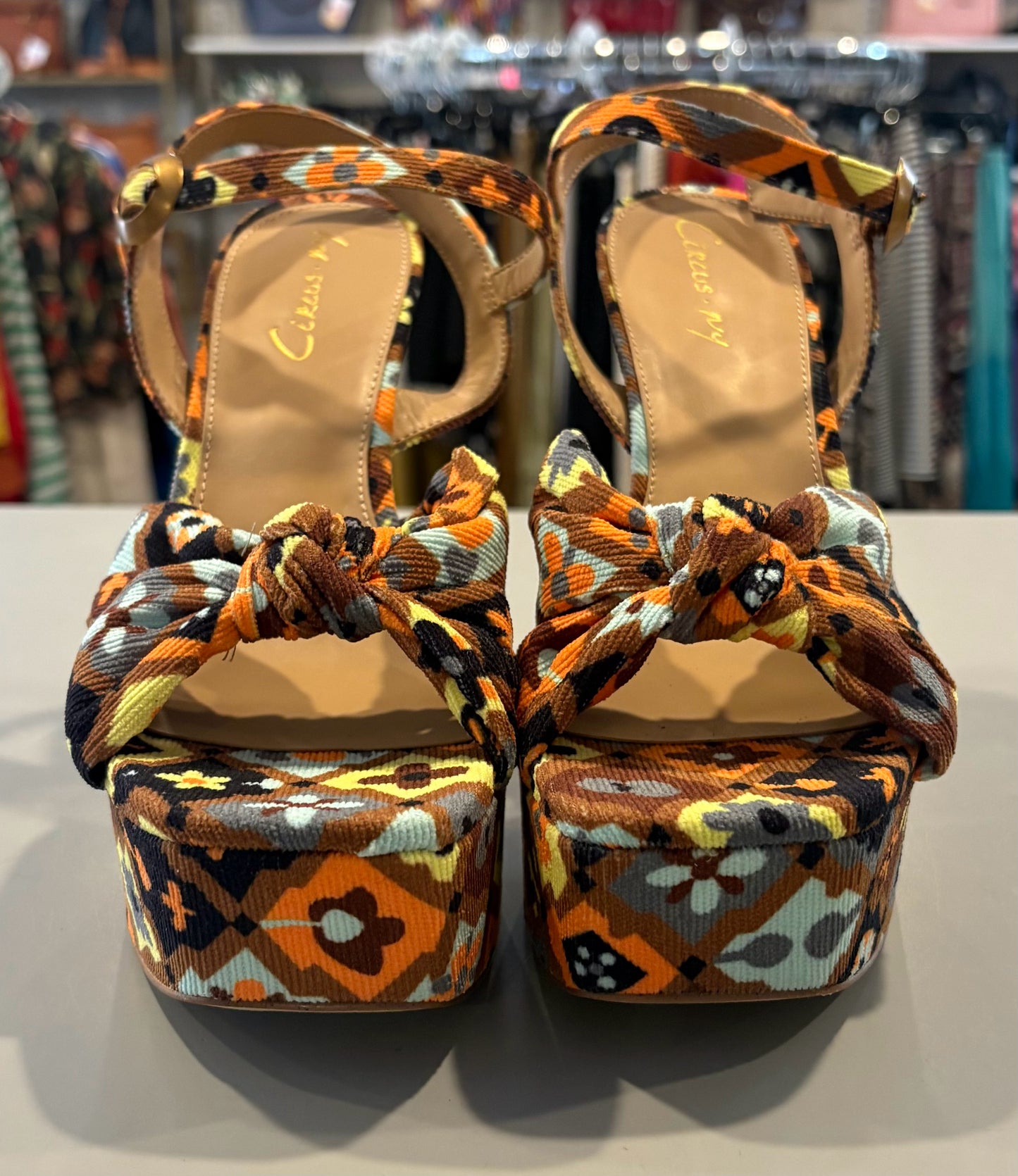 NWB Circus NY by Sam Edelman Audrea Bourbon Disco Platform Heels Size:8M