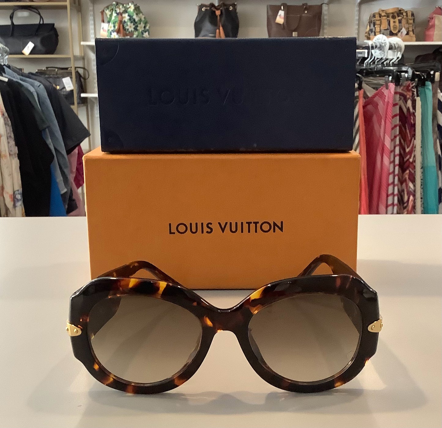 RARE Louis Vuitton Paris Texas Tortoise Acetate Sunglasses SN:Z1133E