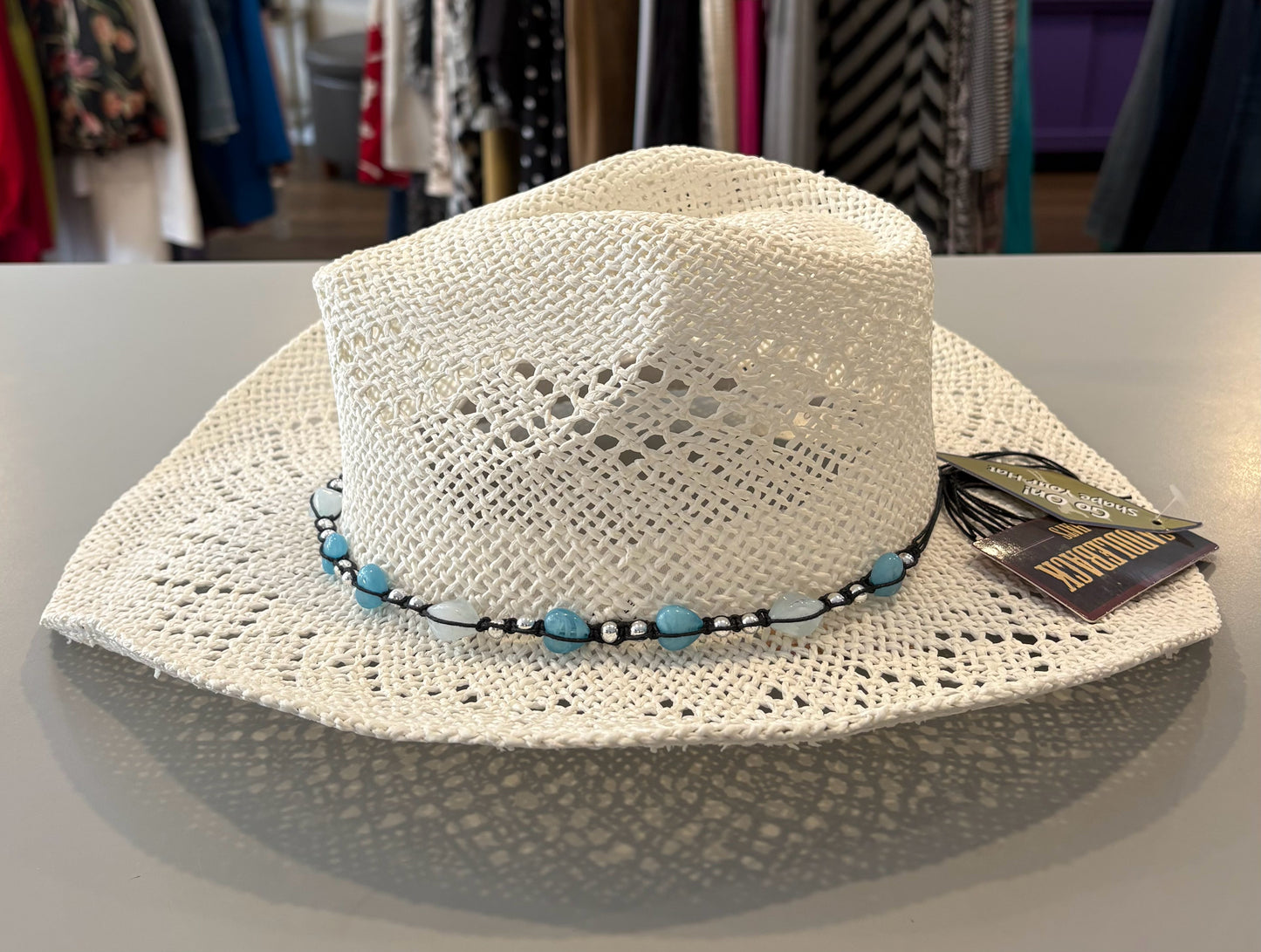 NWT SaddleBack Hats White Cowboy Hat