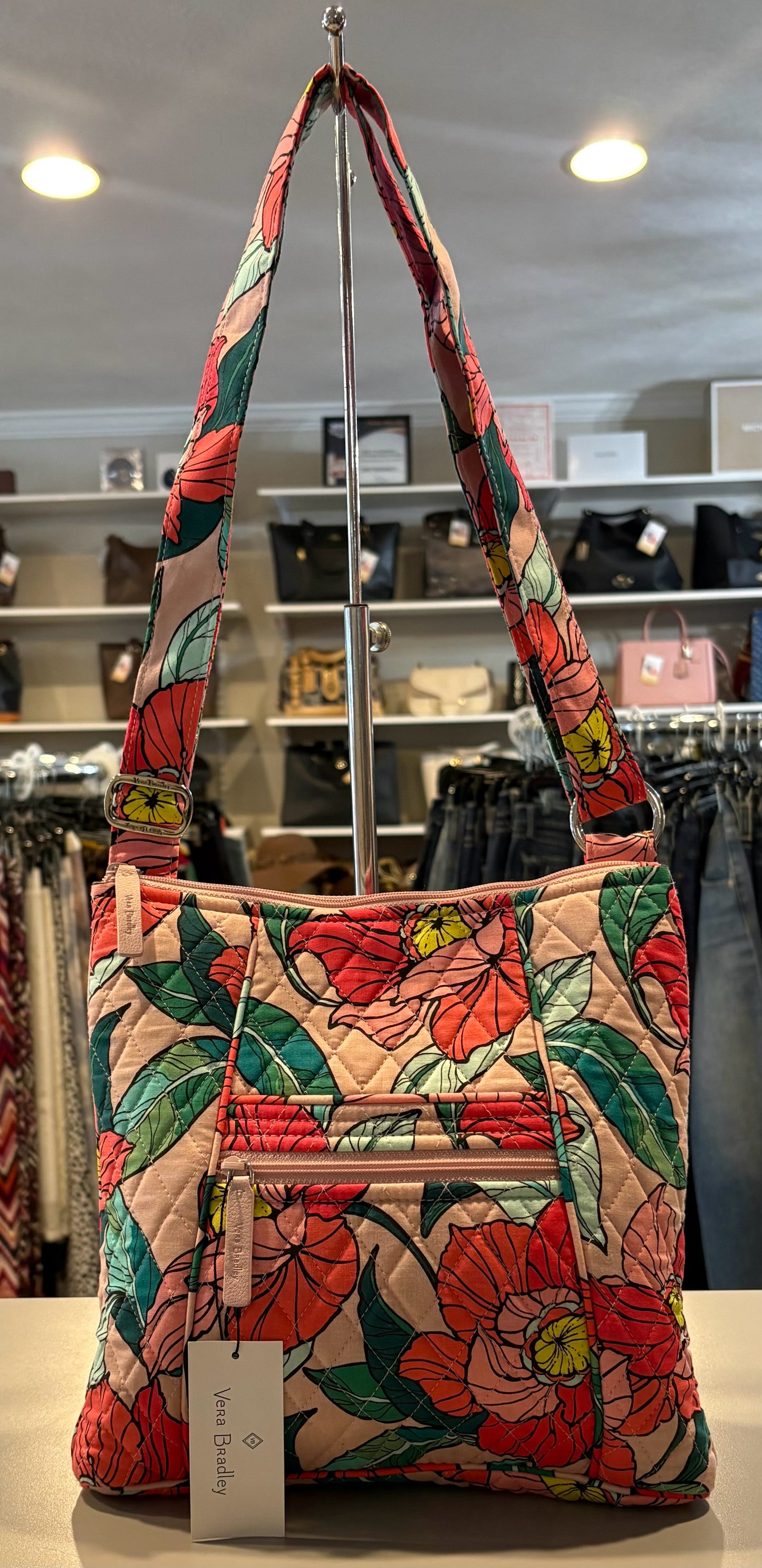 NWT Vera Bradley Hipster Shoulder Bag/Crossbody in Vintage Floral