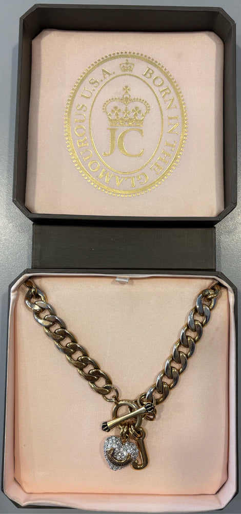 
                      
                        RARE Vintage Juicy Couture PAVE Gold Puff Heart Starter Necklace
                      
                    