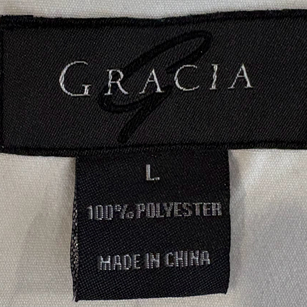 
                      
                        NWOT Gracia White Ruffle Sleeved Blouse Size: L
                      
                    