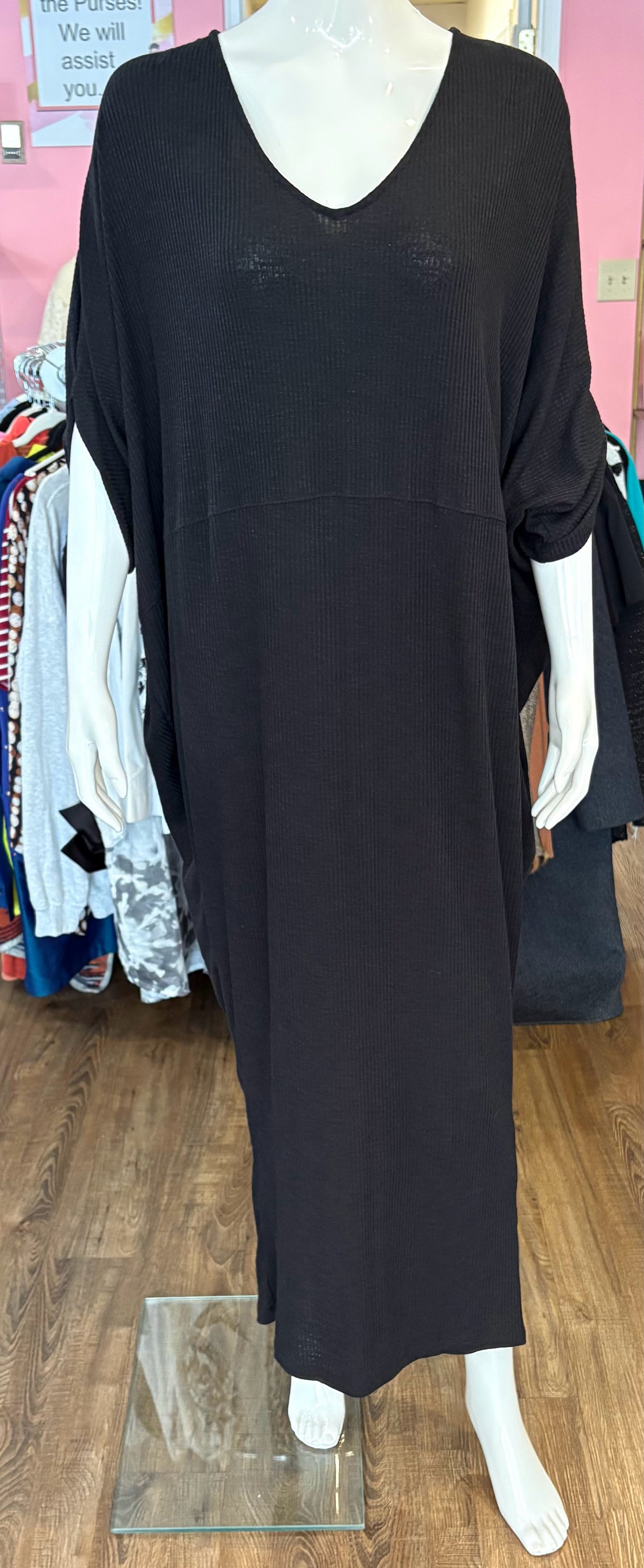 NWT Blu Ivy Black Sweater  Dress Size: S/M