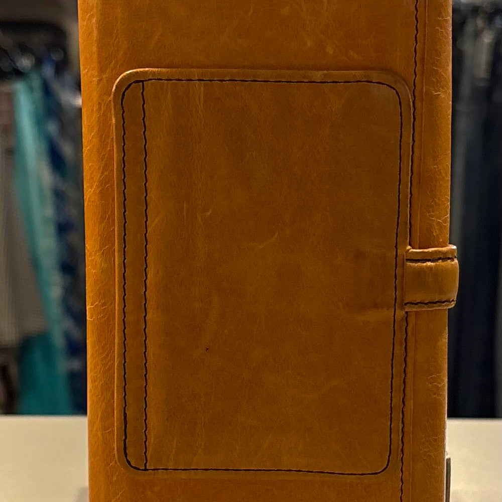 
                      
                        HOBO Orange/Mustard Yellow Leather Wallet
                      
                    