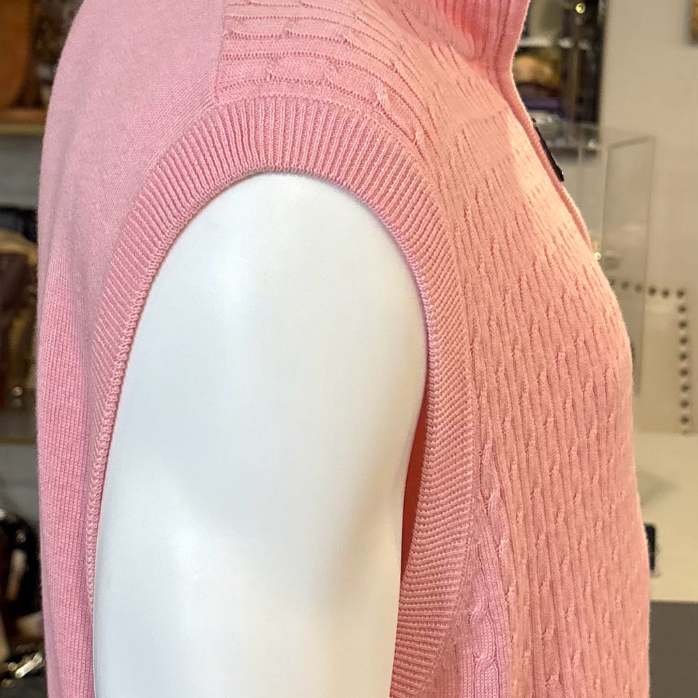 
                      
                        BAGAZIO Pink Quarter Zip Cotton Blend Sweater Vest Size: XXL
                      
                    