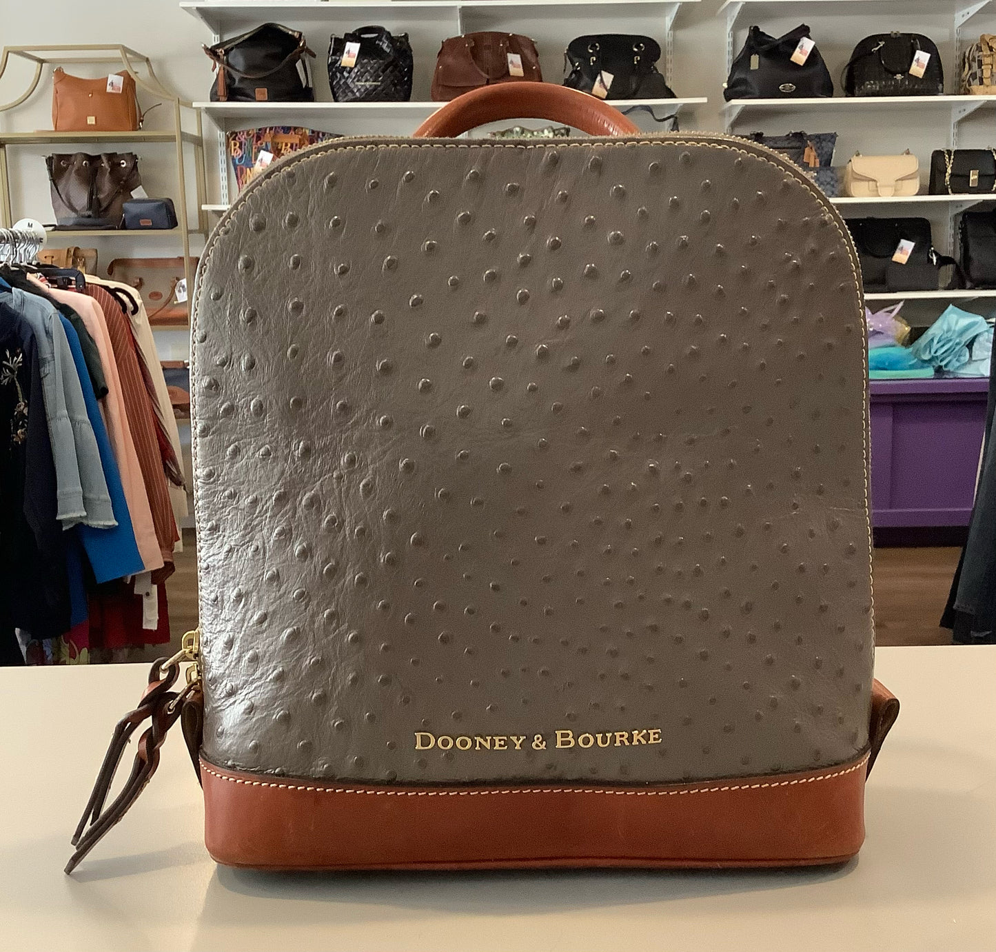 Dooney & Bourke Ostrich Pod Backpack