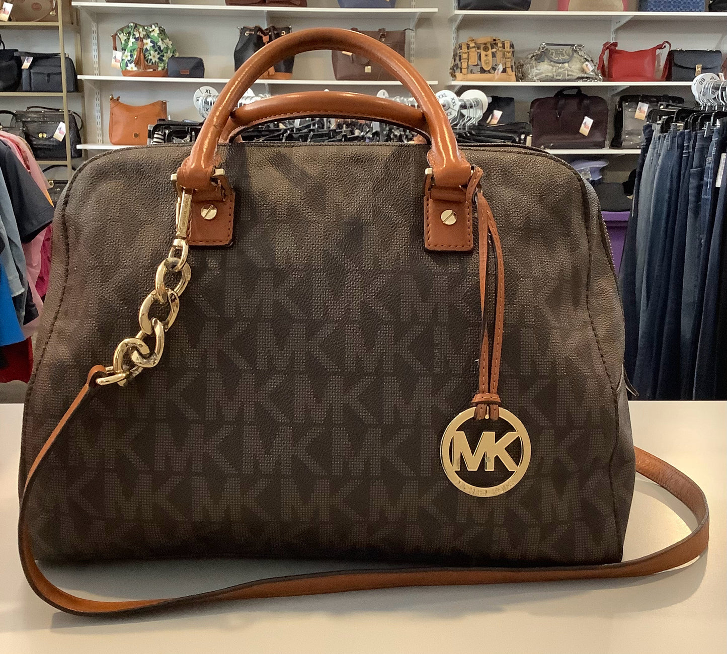 Michael Kors Jet Set Large Travel Satchel Bag