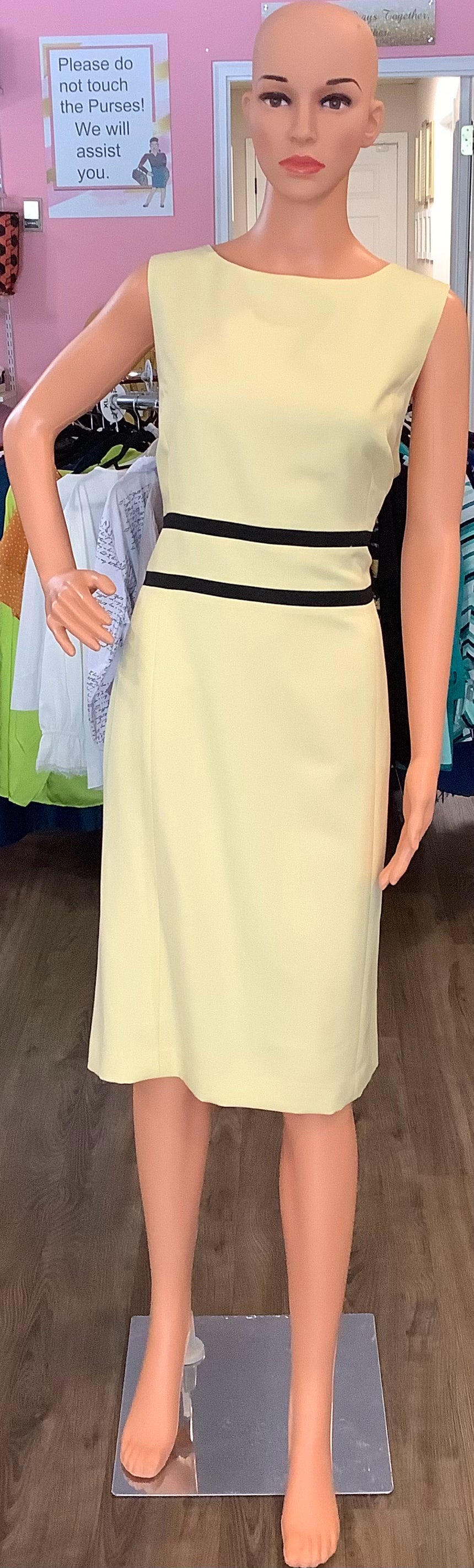 Black Label by Evan-Picone Sleeveless Sheath Dress Size:14 Black Label by Evan-Picone Sleeveless Sheath Dress Size:14