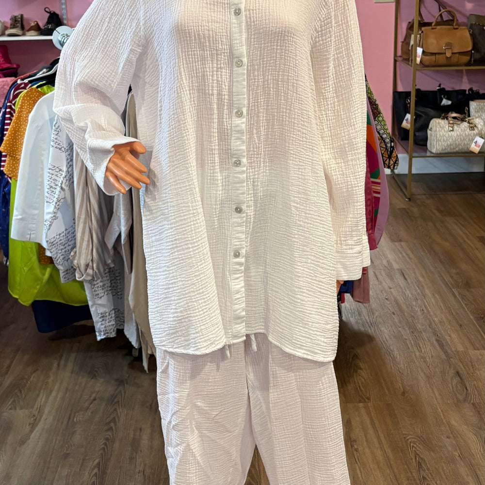 
                      
                        Joie Cotton Two Piece Set Size:1X
                      
                    