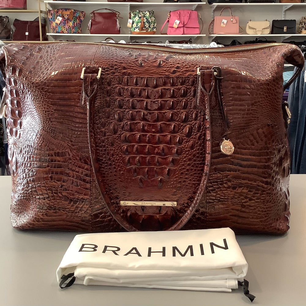 NWT Brahmin Duxbury Weekender in Pecan Melbourne