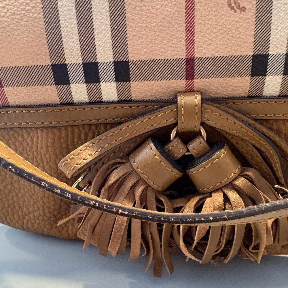 
                      
                        Burberry Haymarket Check Maydown Medium Hobo bag
                      
                    