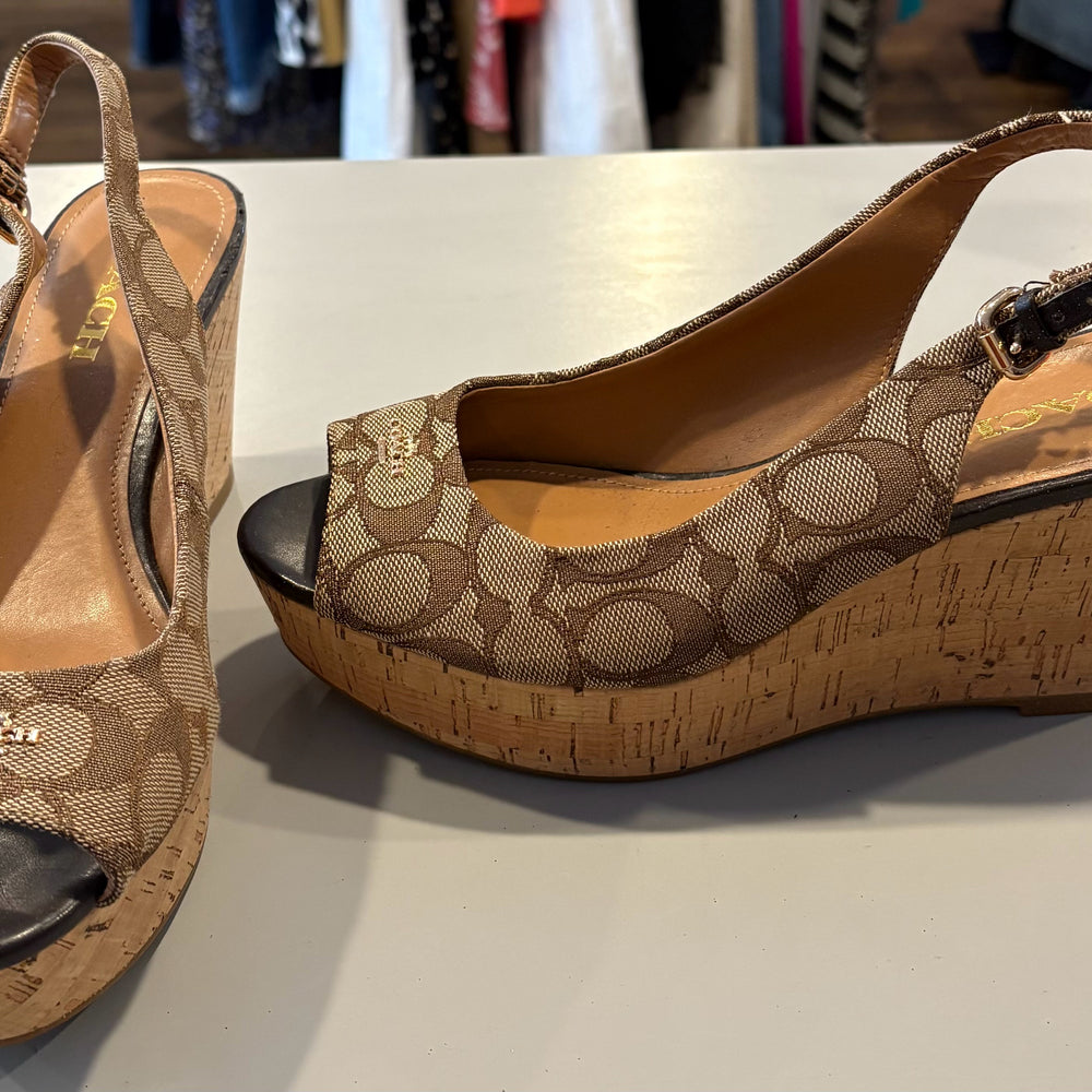 8.5B Coach Wedge Heels