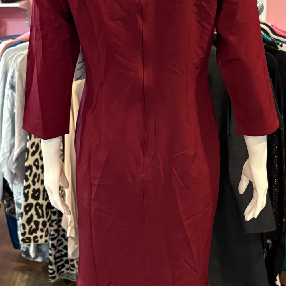 
                      
                        NWT Ashro Maroon Dress with Bow Tie Detailing Size:M
                      
                    