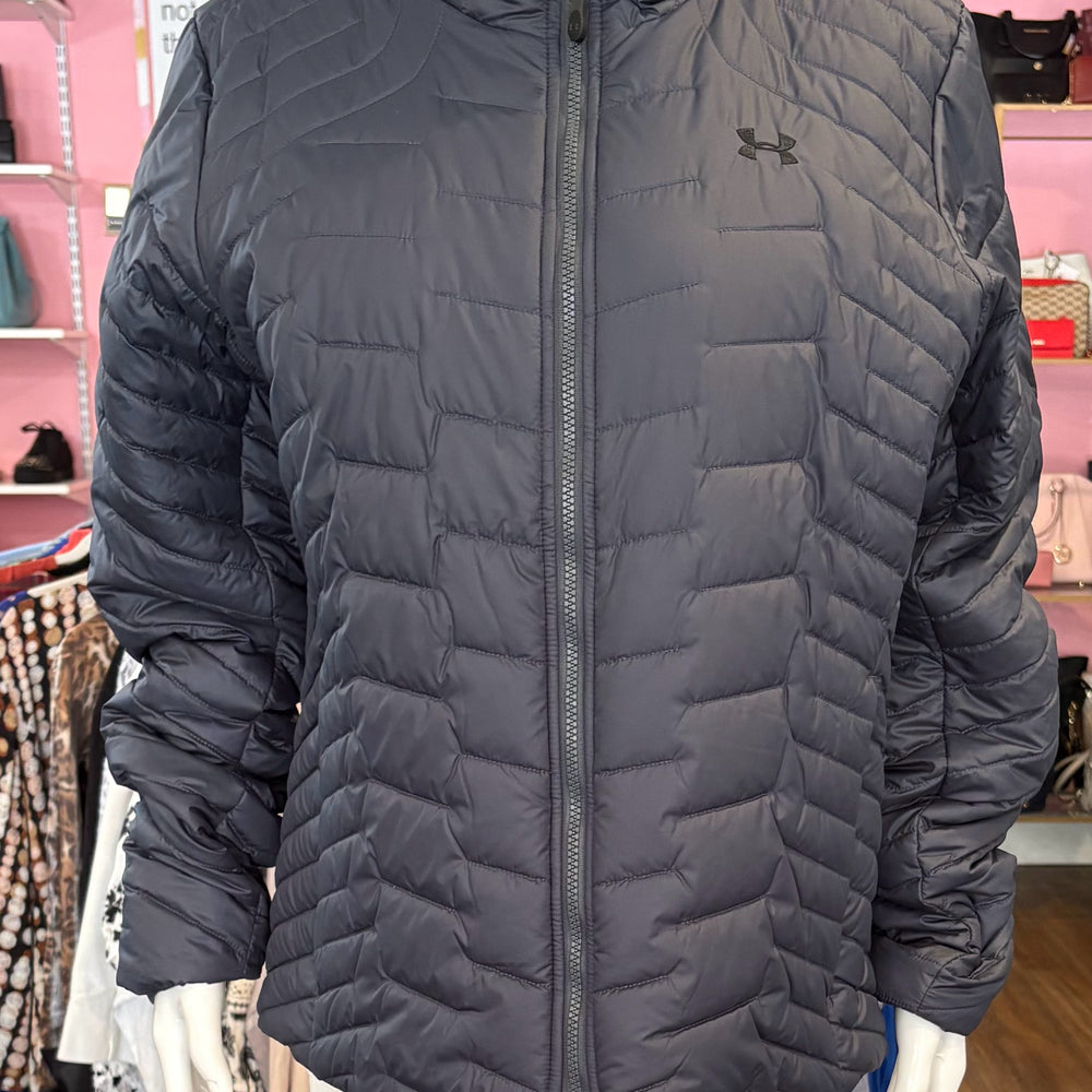 Under Armour Navy Blue Quilted Cold Gear Puffer Coat Size: XL