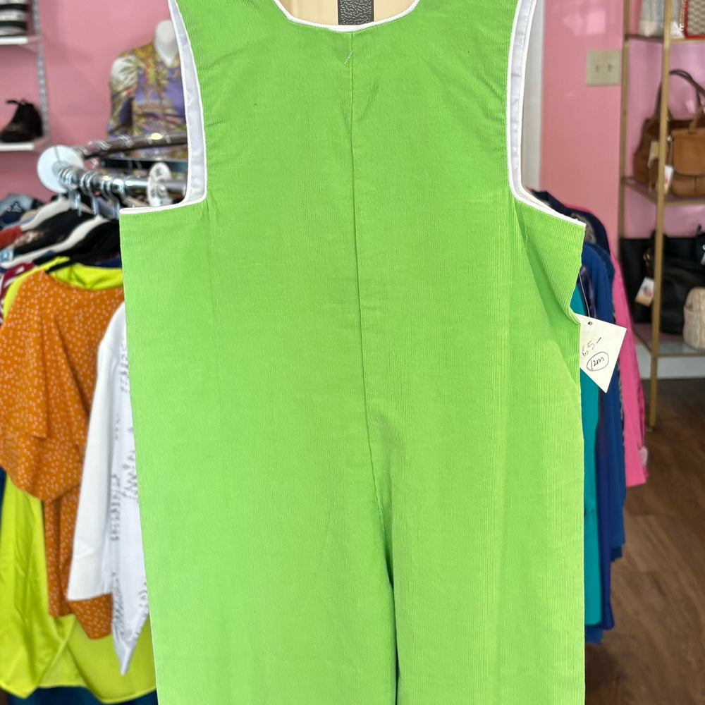 NWT Beehave Green Overalls with Snowman Character Size:12M