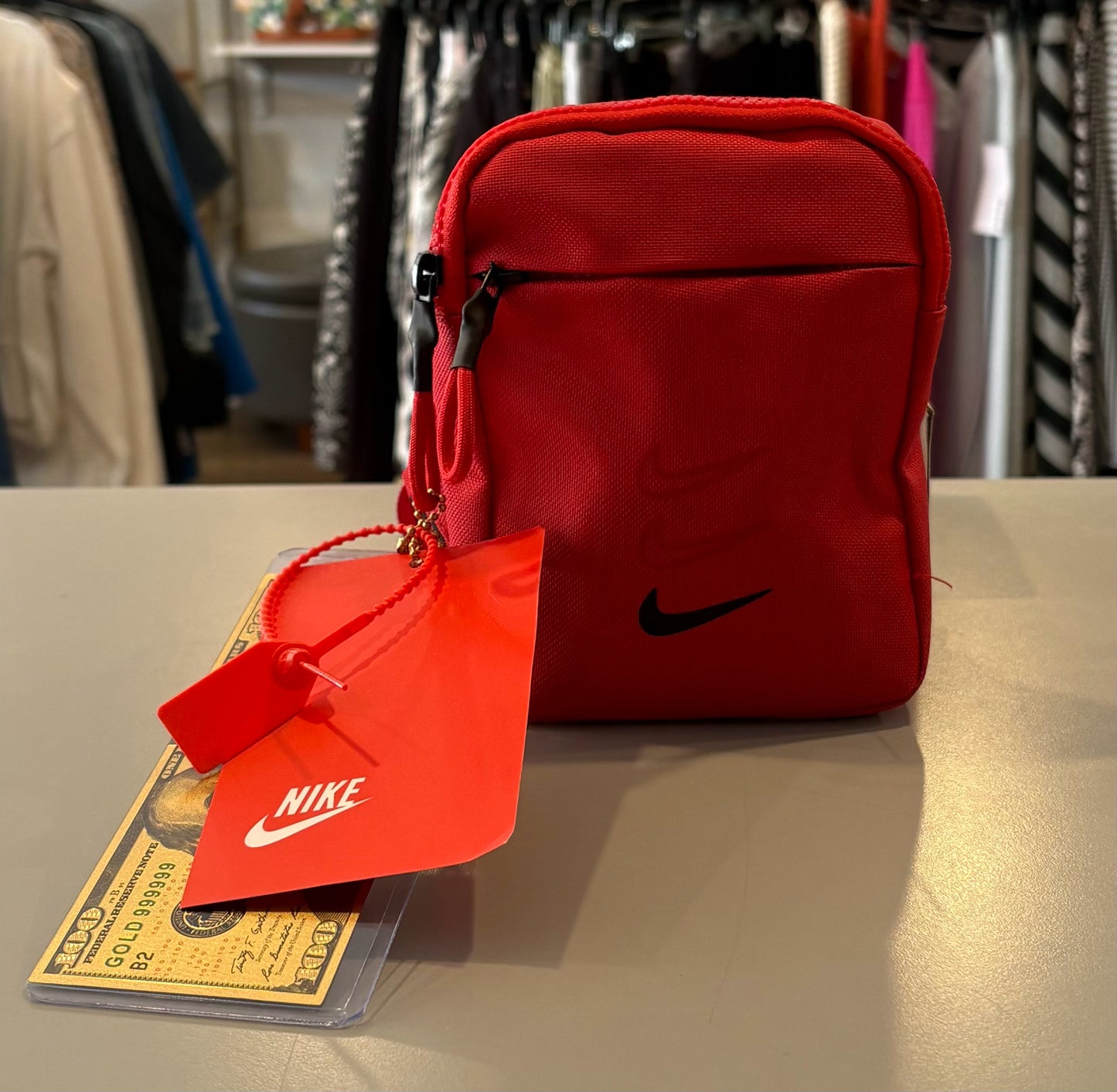 NWT Nike Red & Black Unisex Shoulder Crossody Bag