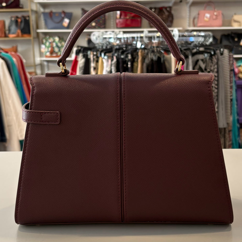 
                      
                        JW PEI Elise Large Top Handle Bag in Claret
                      
                    