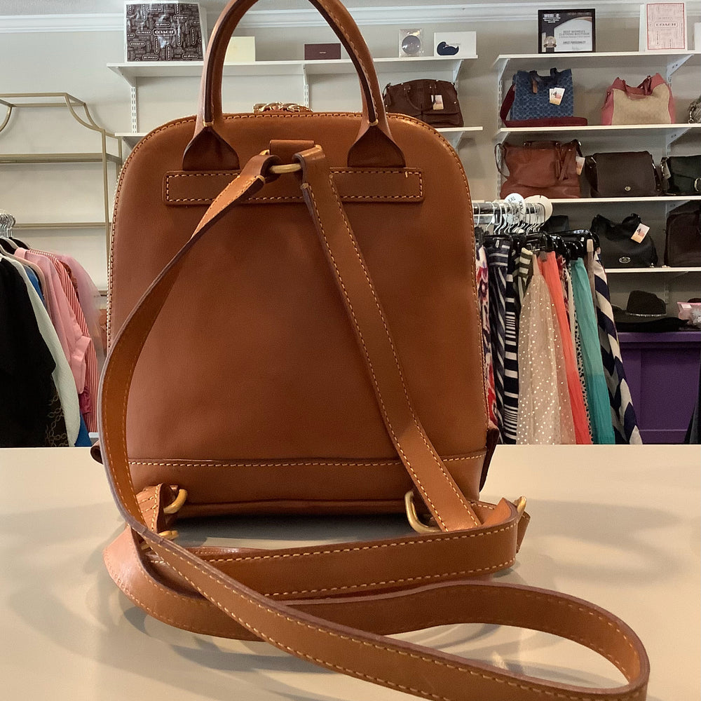RARE Dooney & Bourke Florentine Leather Small Zip Pod Backpack in ...