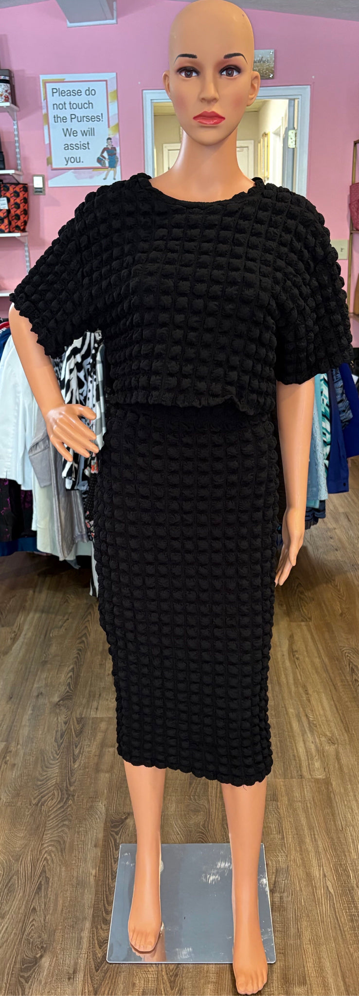 Fashion Nova Bubble Textured 2 Piece Skirt Set Size 1X