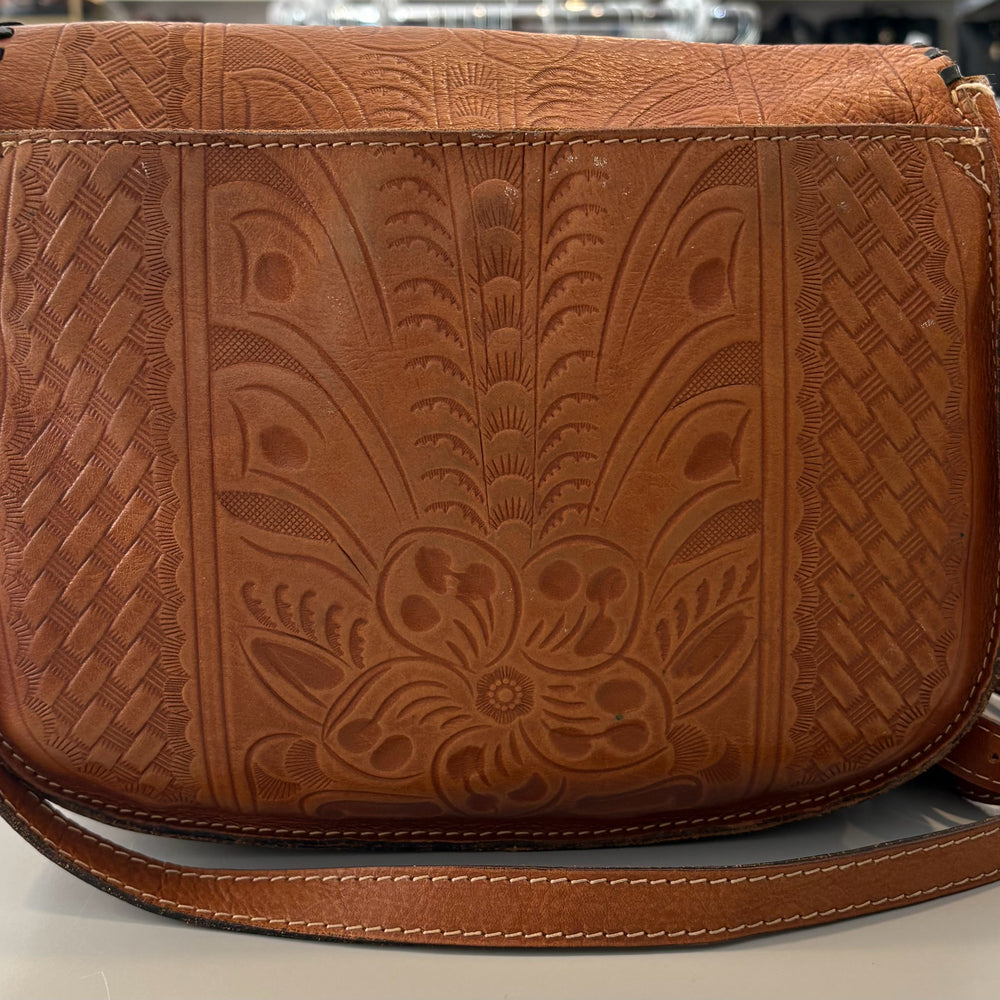 
                      
                        Patricia Nash Metauro Tooled Leather Saddle Bag
                      
                    