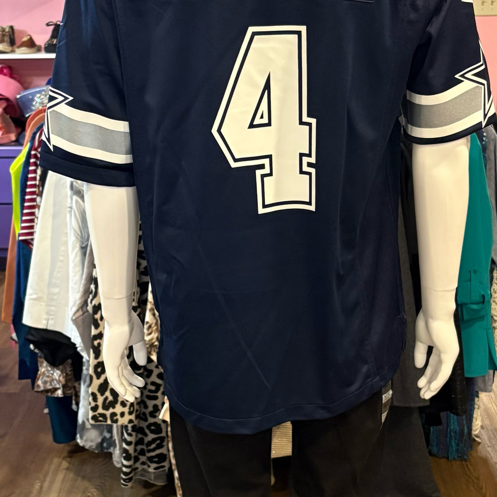 
                      
                        NWOT Nike On Field Dallas Cowboys Dak Prescott #4 Jersey Size: L
                      
                    