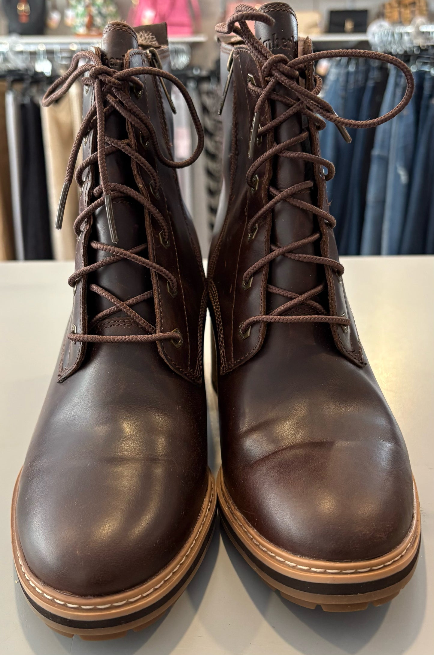 NWB Timberland Sienna High Lace Waterproof Side Zip Boots Size:9M