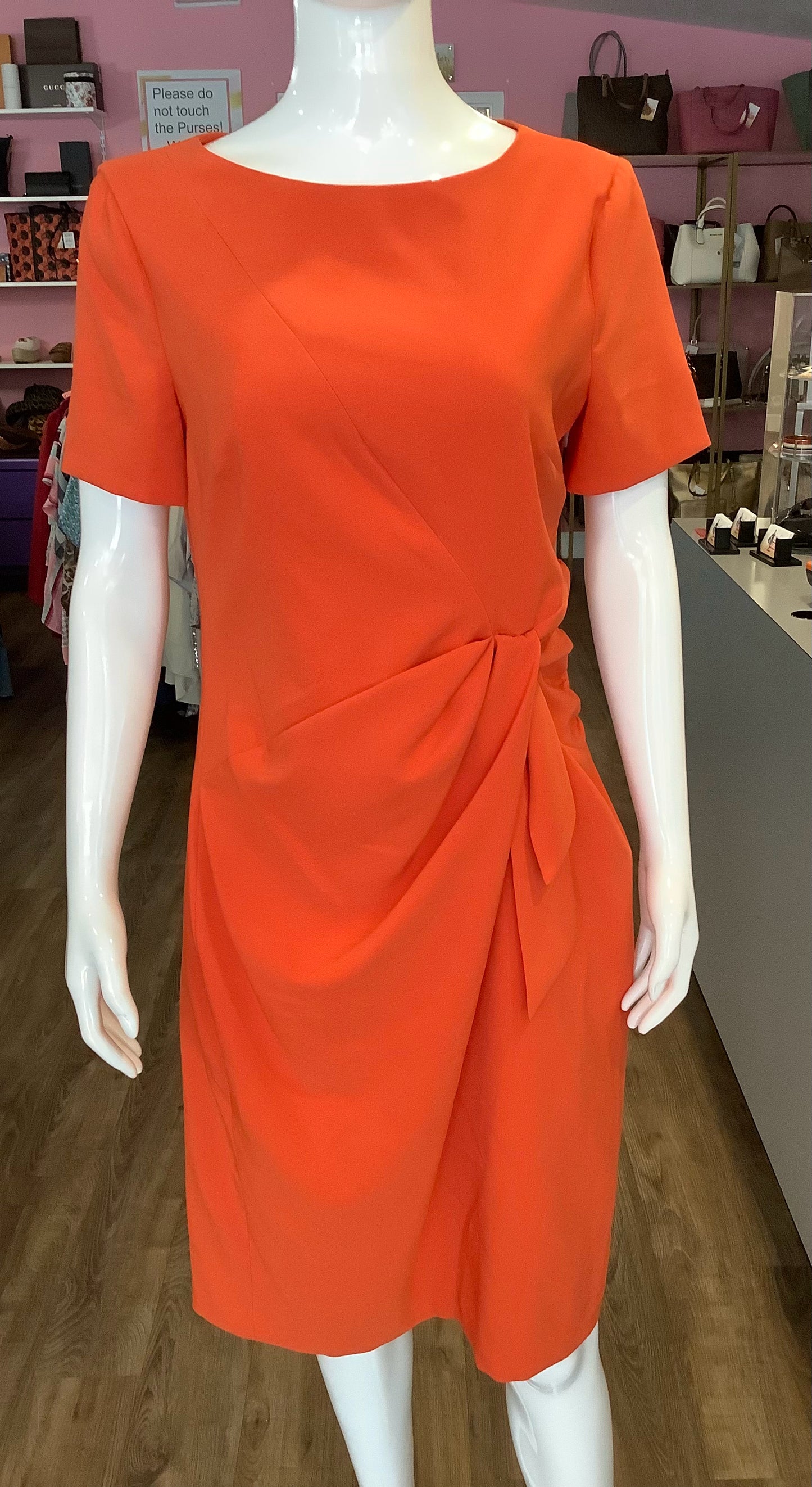 maggy london orange dress Maggy London Orange Swirl Print Keyhole Maxi Dress