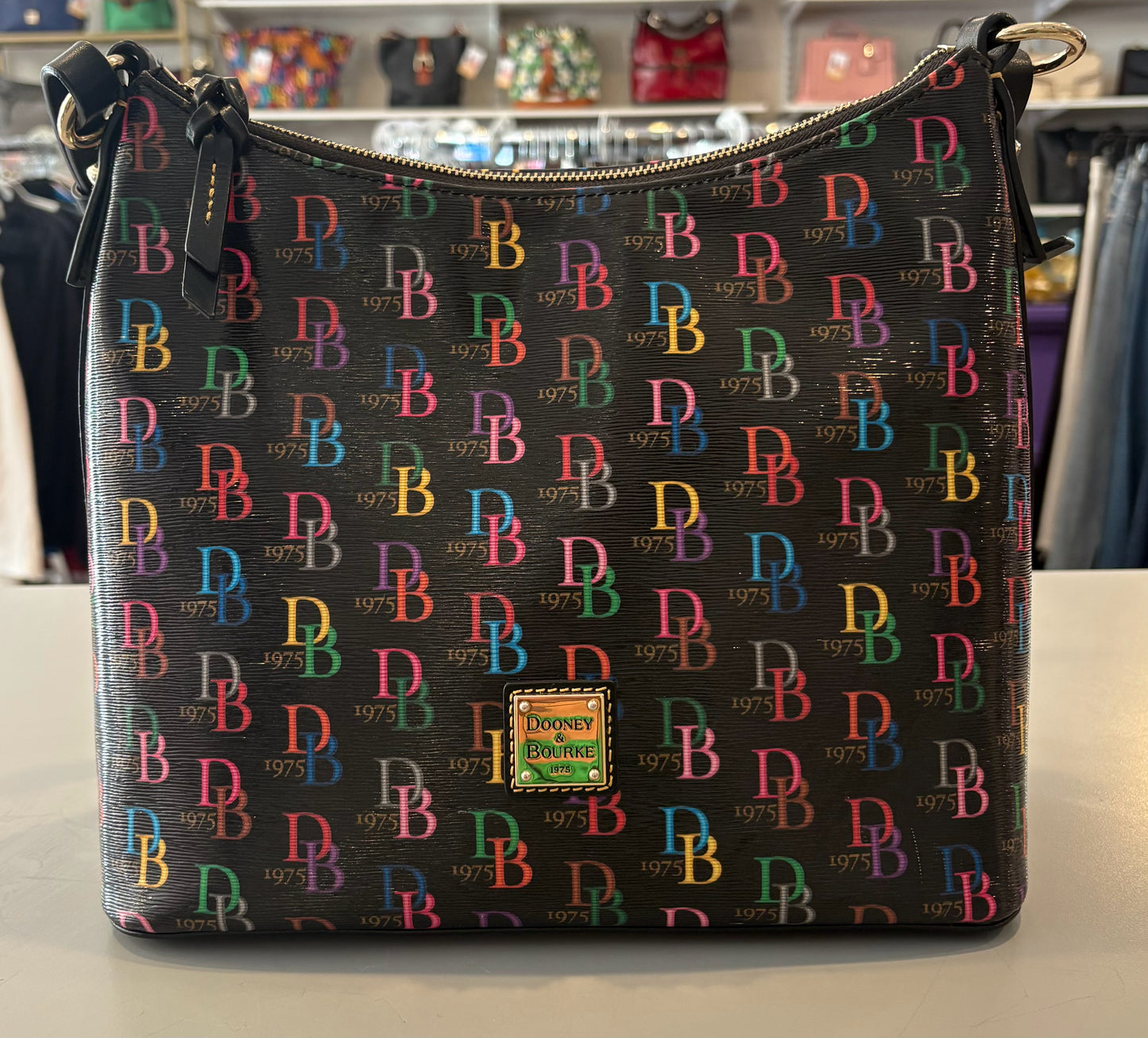 RARE Dooney & Bourke DB75 Multi Hobo Bag