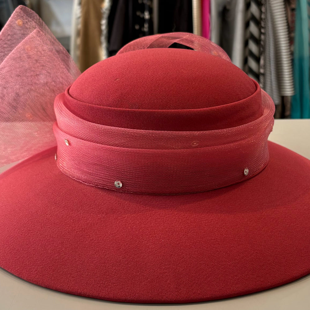 
                      
                        NWT Lisa Rene Style H9620 Church Hat in D.Rose
                      
                    