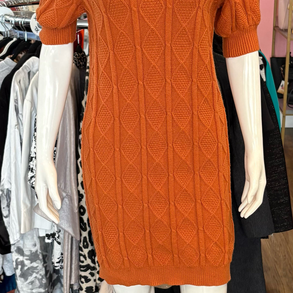 NWOT 70°F/ 21°C Orange Short Sleeve Sweater Dress Size:M
