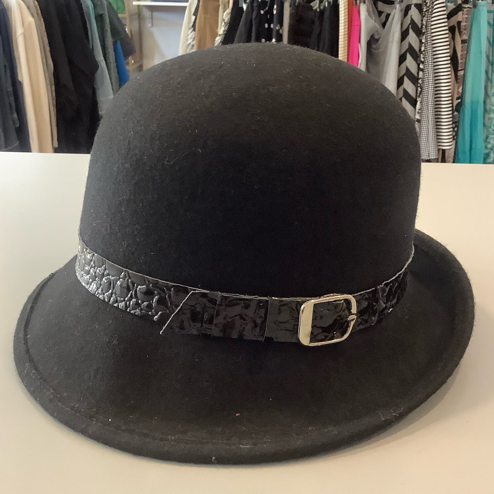 Black 100% Wool Hat